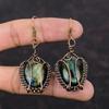 Labradorite Earring Copper Wire Wrapped Earrings Gemstone Jewelry Handmade Earrings Copper Wire Wrap Jewelry Gift For Mom Designer Earrings