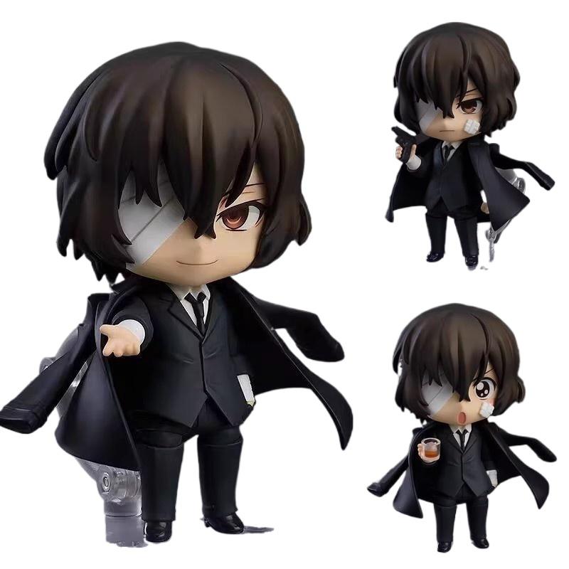 В наличии Nendoroid Bungo Stray Dogs1748 Темная Эра Дазай Осаму Q Версия Фигурка - Сменное Лицо Коллекционная Модель Декоративная на Стол