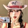 Y2K Ковбойская шляпа с козырьком, Солнцезащитная шляпа рыбака, Модная шляпа-ведро с щенком, Путешествия