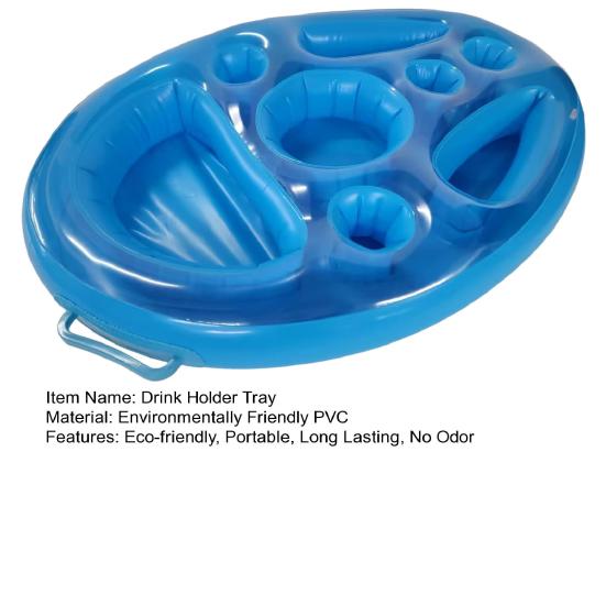 Плавающий держатель для напитков премиум-класса для бассейна, экологически чистый, вместительный, с несколькими отсеками, водонепроницаемые аксессуары для гидромассажной ванны