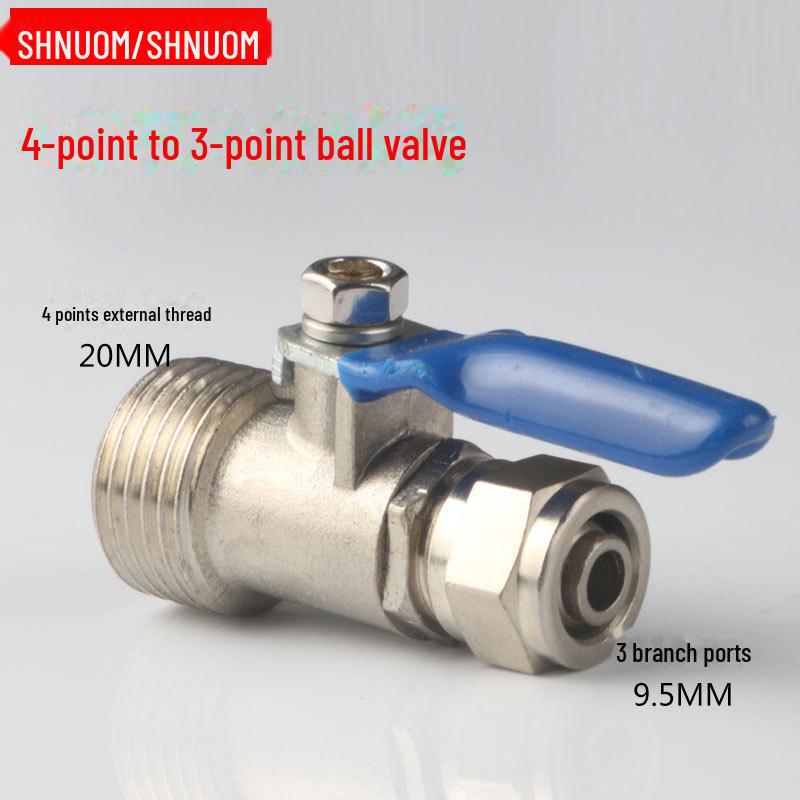 Трехходовой клапан для очистителя воды: Переходник для труб на 2/4 точки, 424 интегрированный, 434 шаровой кран с разъемным соединением