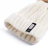 High Quality Letter B Cotton Beanies Wool Fur Pompom Winter Hat For Women Girls Warm Knitted Hat