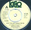 7-дюймовая пластинка MARCIA HINES MONA LISA YOUNG TER Save The Last Dance For Me GO383 Логотип 1979 Великобритания Soul Funk Б/у