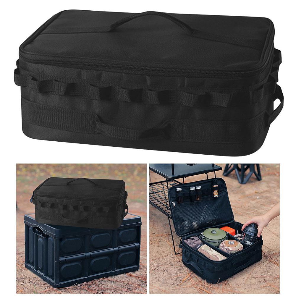 15л органайзер для походной посуды с ручкой, органайзер для багажника, большая вместительная сумка для хранения плиты, ткань Оксфорд для восхождения на пикник