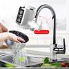 220V Electric Hot Faucet Water Heater Kitchen Cold Heating Faucet Tankless Digital Instantaneous Water Heater Water Tap