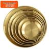 34cm Minimalist Stainless Steel Dining Plate