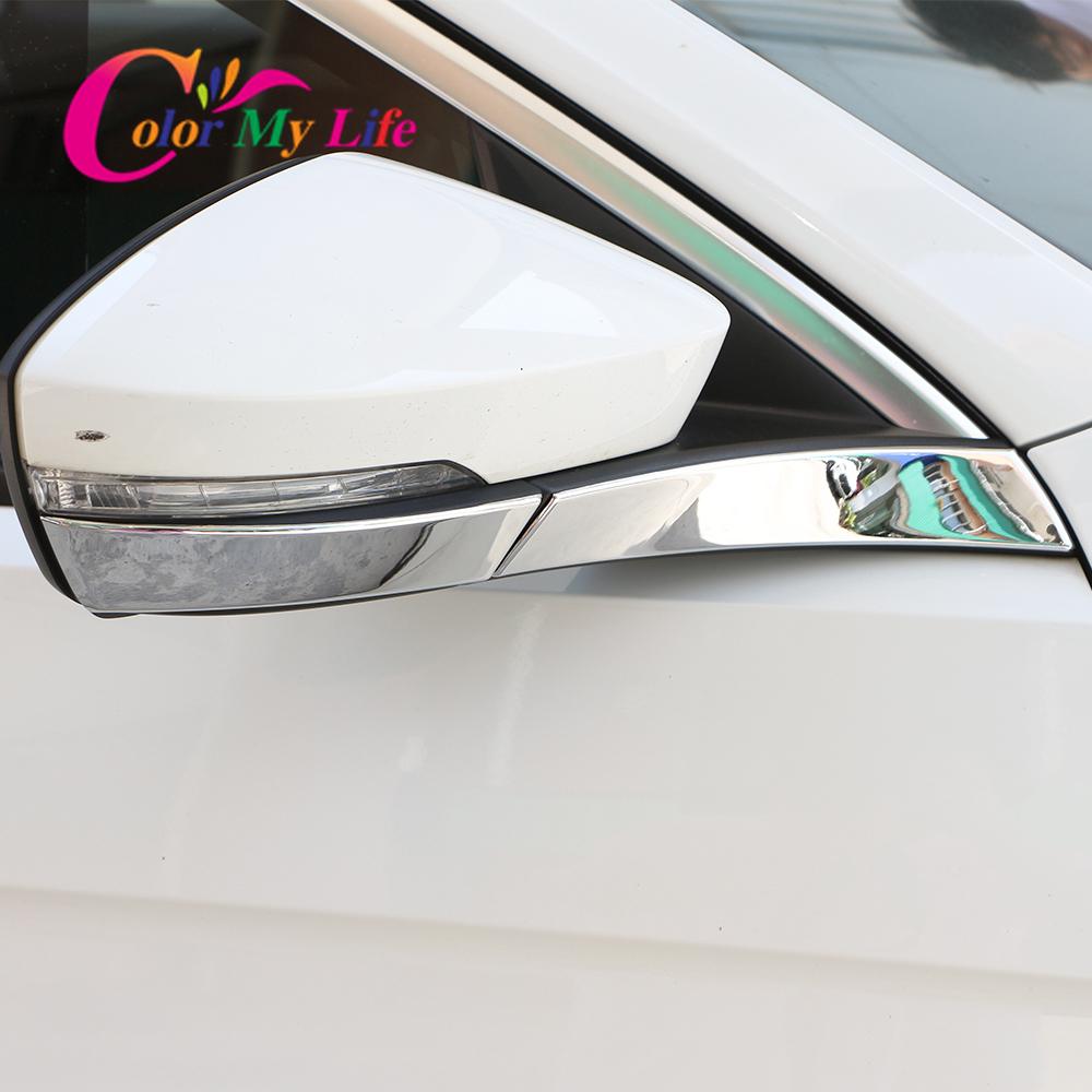 Наклейка на боковое зеркало заднего вида автомобиля, наклейка на рамку для Volkswagen VW T-ROC TROC 2018 2022 2023