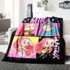 KPop Demon Hunters Theme Printed Blanket - Perfect for Couch, Bed, Travel & Outdoor Use | Machine Washable, Cozy & Durable.