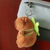Capybara Plush Keychain Cute Bag Pendant Creative Fluffy Animals Keyring Kawaii Stuffed Doll Keychains Birthday Gift