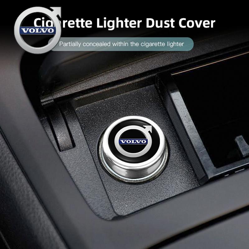 For Volvo Car Cigarette Lighter Plug Cover Decoration DustProof Cap For Volvo ES90 EC40 EX40 EM90 XC90 V90 V60 XC60 V40 S80 S60