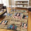 One Piece Poster Bedroom Living Room Carpet, Home Decor Cool Movie Mat Play Floor Rug -HE126