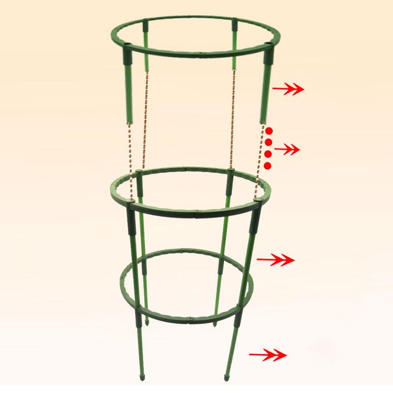 4 шт., садовая клетка для поддержки растений, подставка для цветов, держатель для садоводства, бонсай, инструмент