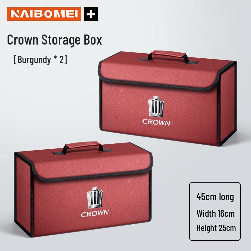 Foldable Car Trunk Organizer for Toyota Crown, Land Cruiser, Vellfire