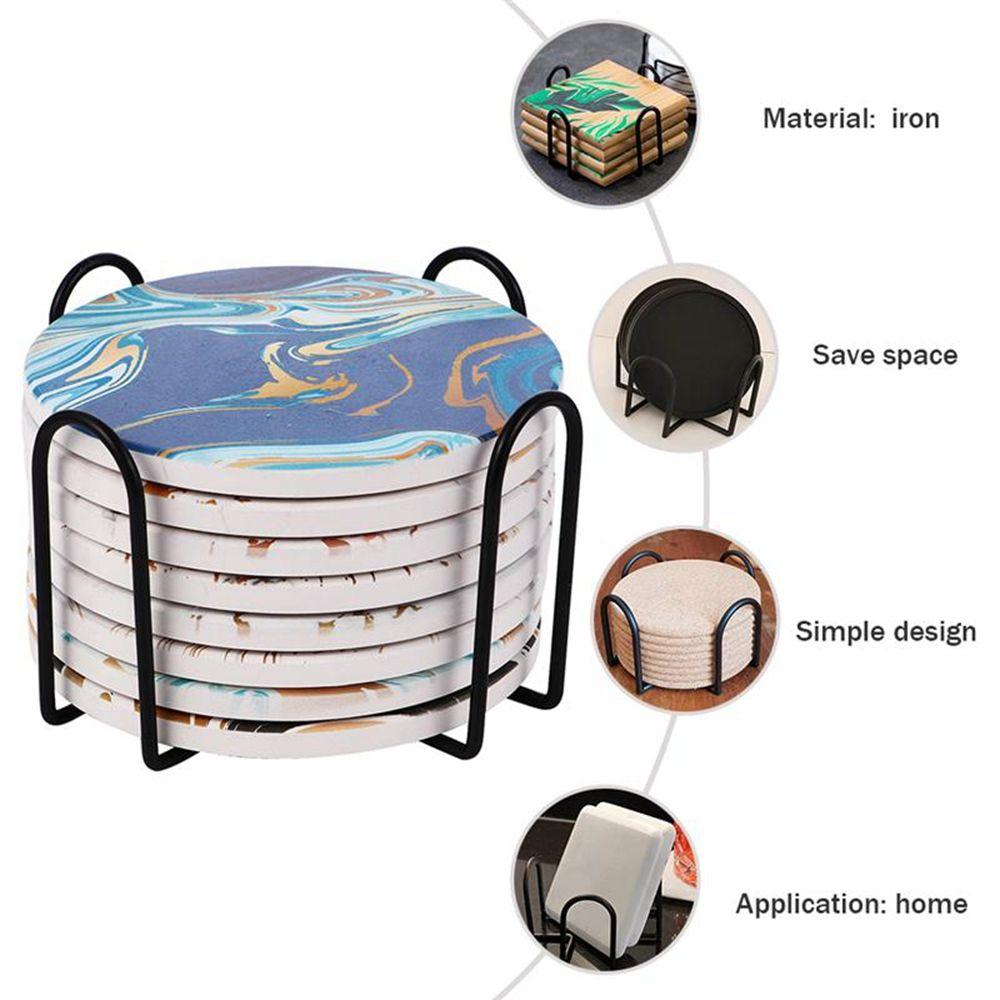 Держатель для кухонных принадлежностей Подставки для стаканов Полка Подставка для стаканов Органайзер для ковриков Подставка для стаканов Настольный держатель для подставки