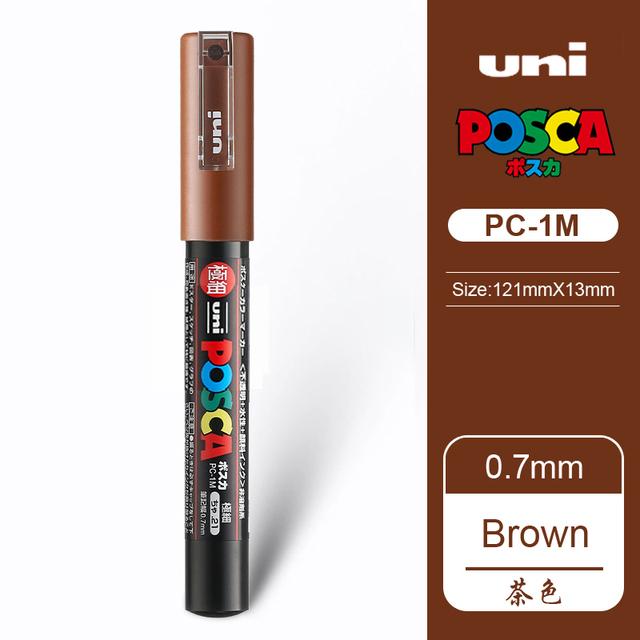 Маркер-краска Uni POSCA, 39 цветов PC-5M/44 PC-3M/36 PC-1M, Акриловые маркеры для рисования по камню, граффити, Художественные принадлежности