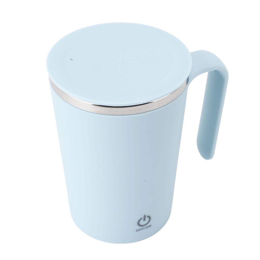 Self Stirring Coffee Mug Rechargeable with Lid Stainless Steel Portable Electric Magnetic Automatic