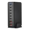 Многопортовая зарядная станция с выходной мощностью 286 Вт, 6 USB C и 2 USB-слота, настольный держатель-подставка для зарядки планшетов и телефонов
