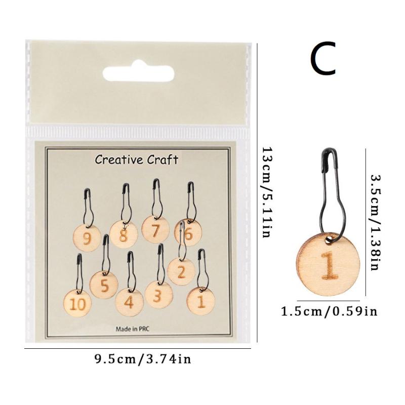 Precision Wooden Knitting and Crochet  Marker with Easy-to-Read Density Calculator