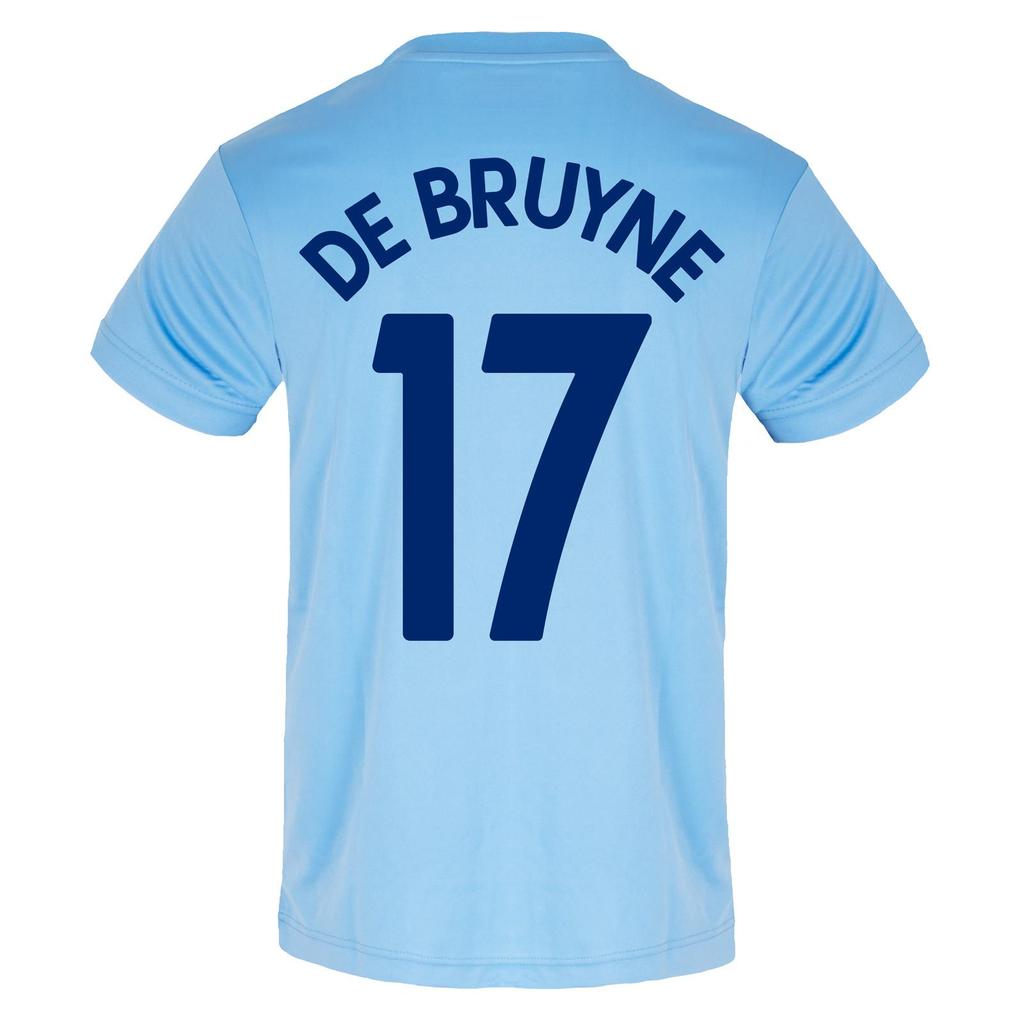 Manchester City FC Mens De Bruyne 17 Polyester T-Shirt