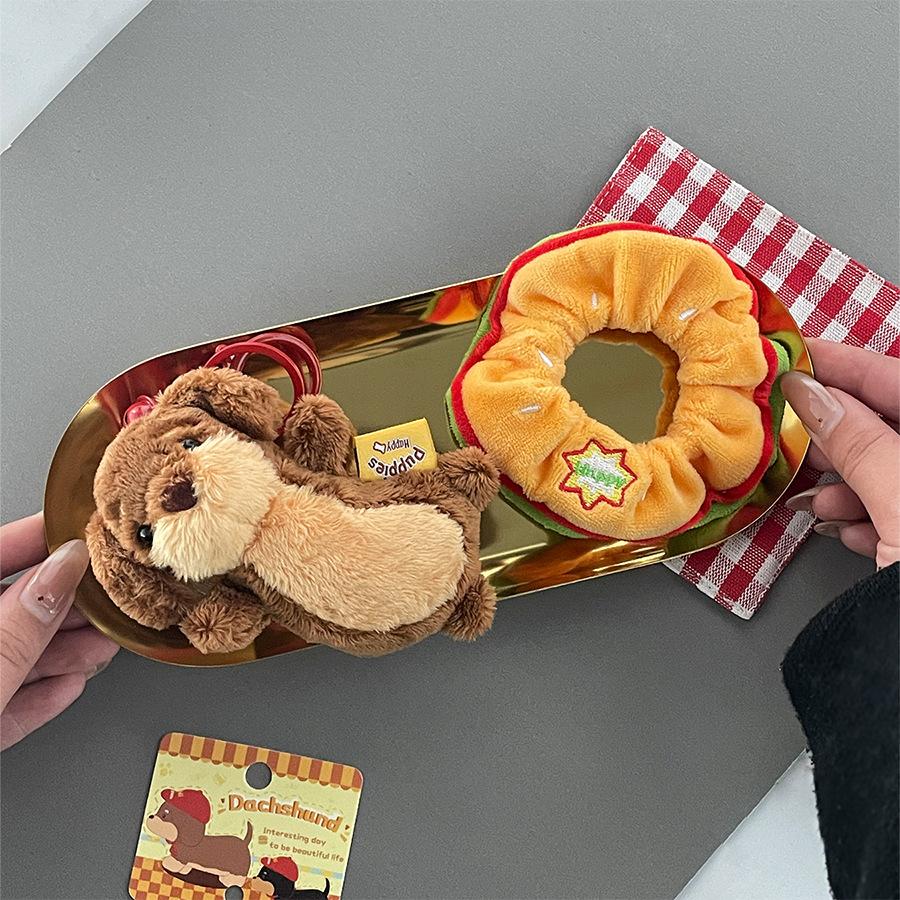 Милая кукла-собака такса, одетая кукла-собака, брелок, забавный модный кулон для сумки, брелок для автомобиля