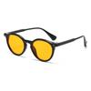Retro Round Frame Sunglasses For Women & Men Artistic Design With Clear Blue Light Blocking Lenses Vintage Chic Eyewear