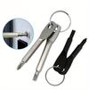 Portable Phillips Slotted Screwdriver Key Ring Multi Mini Pocket Repair Tool Gadget
