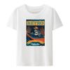 Vintage Posters Vintage Explosion Poster on a Grunge Background Printed T-shirt Top Comfortable Creative Summer Clothes for