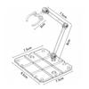 1/5Set Action Figures Adjustable Base Clear Display Stand for 1/144 HG/RG Gundam Figure Model Toys Universal Figure Model Clip
