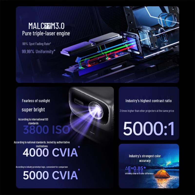 JMGO N3 Ultra 4K Triple-Color Laser Projector (CN version)