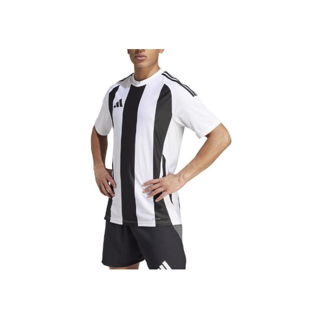 Adidas Striped 24 Jersey White/Black Men Streetwear IW2143