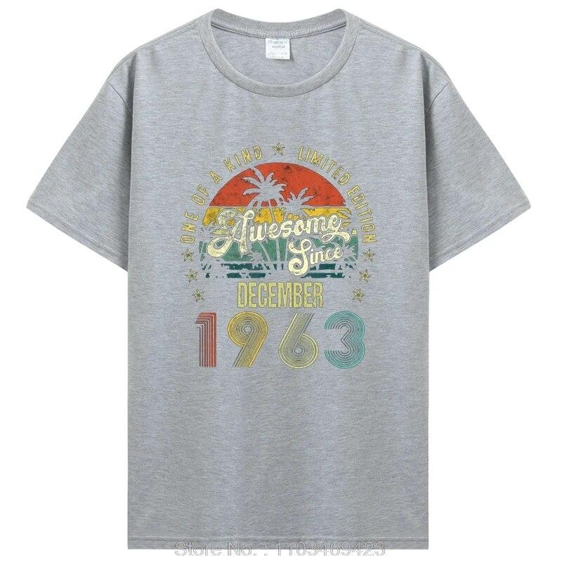 Потрясающая футболка с подарками на день рождения с 1963 года, футболка унисекс с графическим рисунком, хлопковые футболки, одежда 1963 года рождения