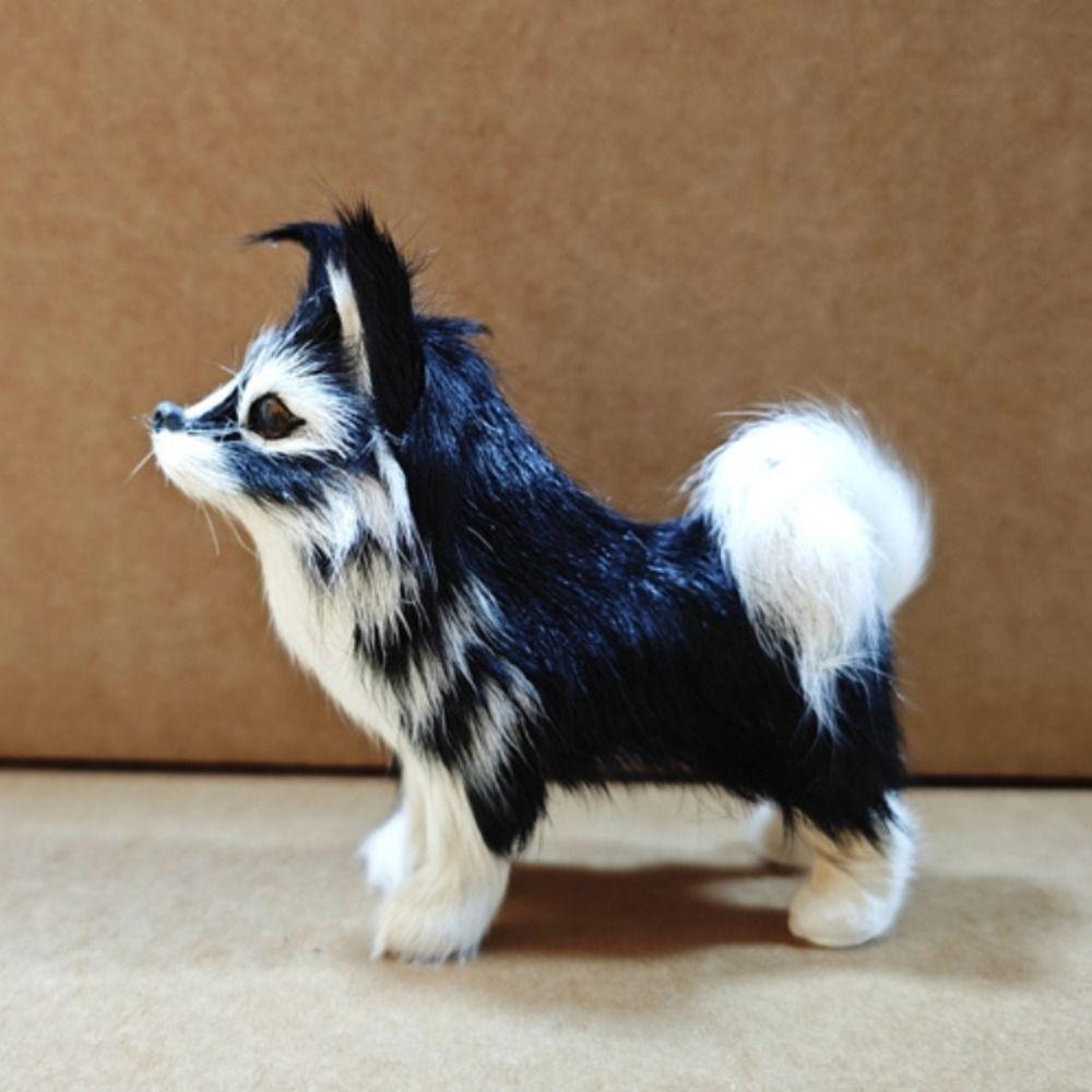 Белый и черный плюшевый волк-собака кукла привлекательные глаза собака мягкая плюшевая кукла домашний декор