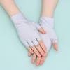 Tight Thin Short Sports/Driving/Biking Summer Mittens Sun Protection Half Finger Gloves