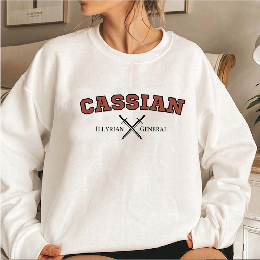 Толстовка Cassian Lord of Bloodshed SJM Illyrian General Толстовки Acotar Velaris Толстовки Bookish Hoodie Women Pullover Tops