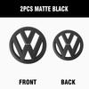 1/2Pcs Car Front Bonnet Grill Rear Trunk Emblem Logo Cover For Volkswagen VW Golf 4 5 6 7 8 MK6 Golf 7 Sportvan Polo 2013-2020 zl0