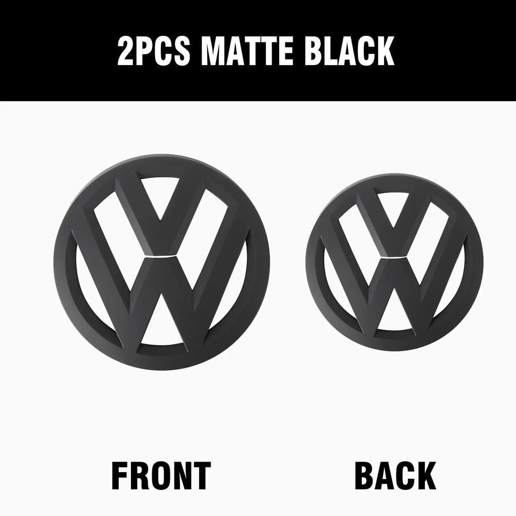1/2Pcs Car Front Bonnet Grill Rear Trunk Emblem Logo Cover For Volkswagen VW Golf 4 5 6 7 8 MK6 Golf 7 Sportvan Polo 2013-2020 zl0