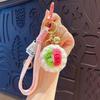Crochet Cake Keychain: Orange & Grape Pendant Gift for Friend’s Birthday