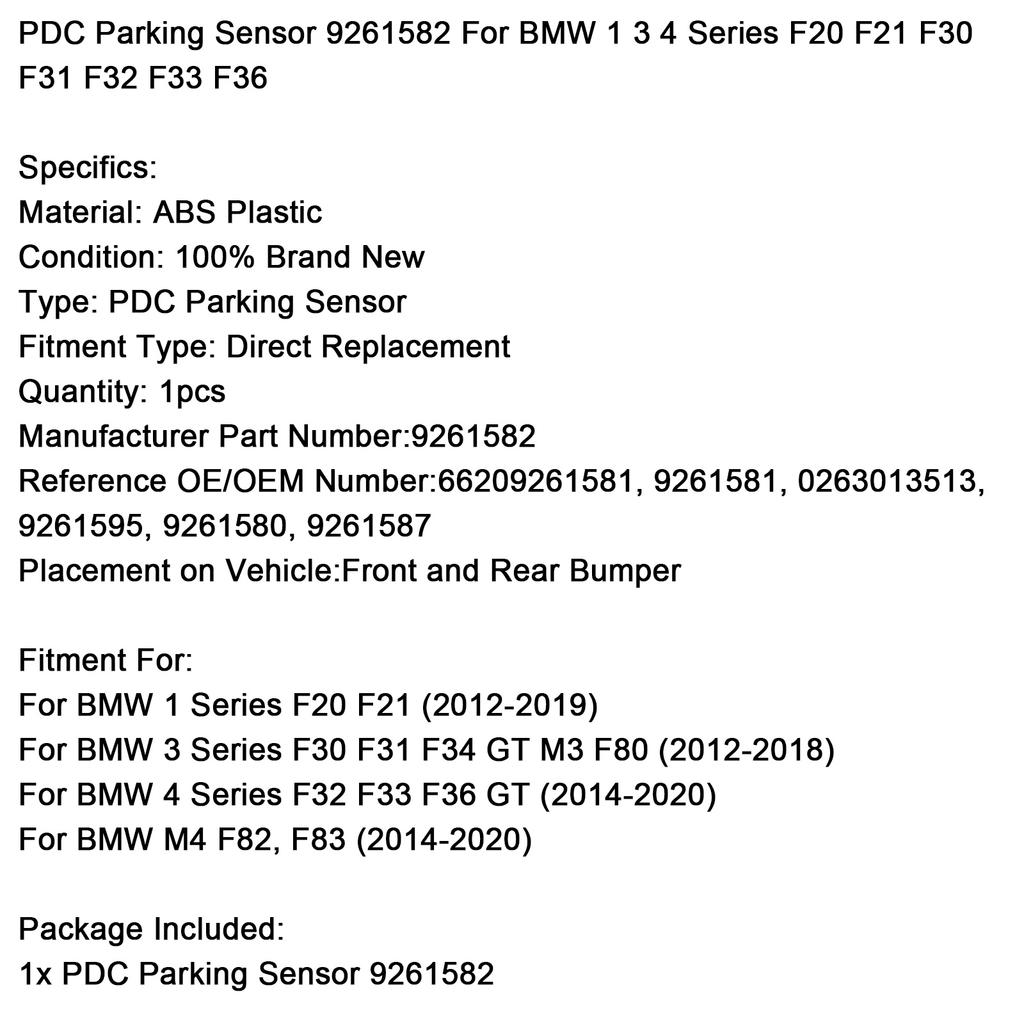 Датчик парковки PDC 9261582 для BMW 1 3 4 серии F20 F21 F30 F31 F32 F33 F36