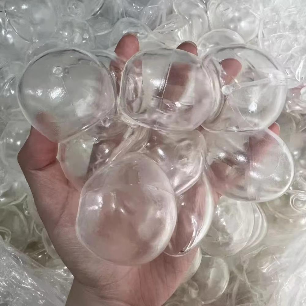 Медленно восстанавливающаяся пустая оболочка для шара DIY, литьевые формы из ТРП, сфера для ювелирных изделий DIY, набор для шарика-антистресс, 4/5/6 см, прозрачный белый