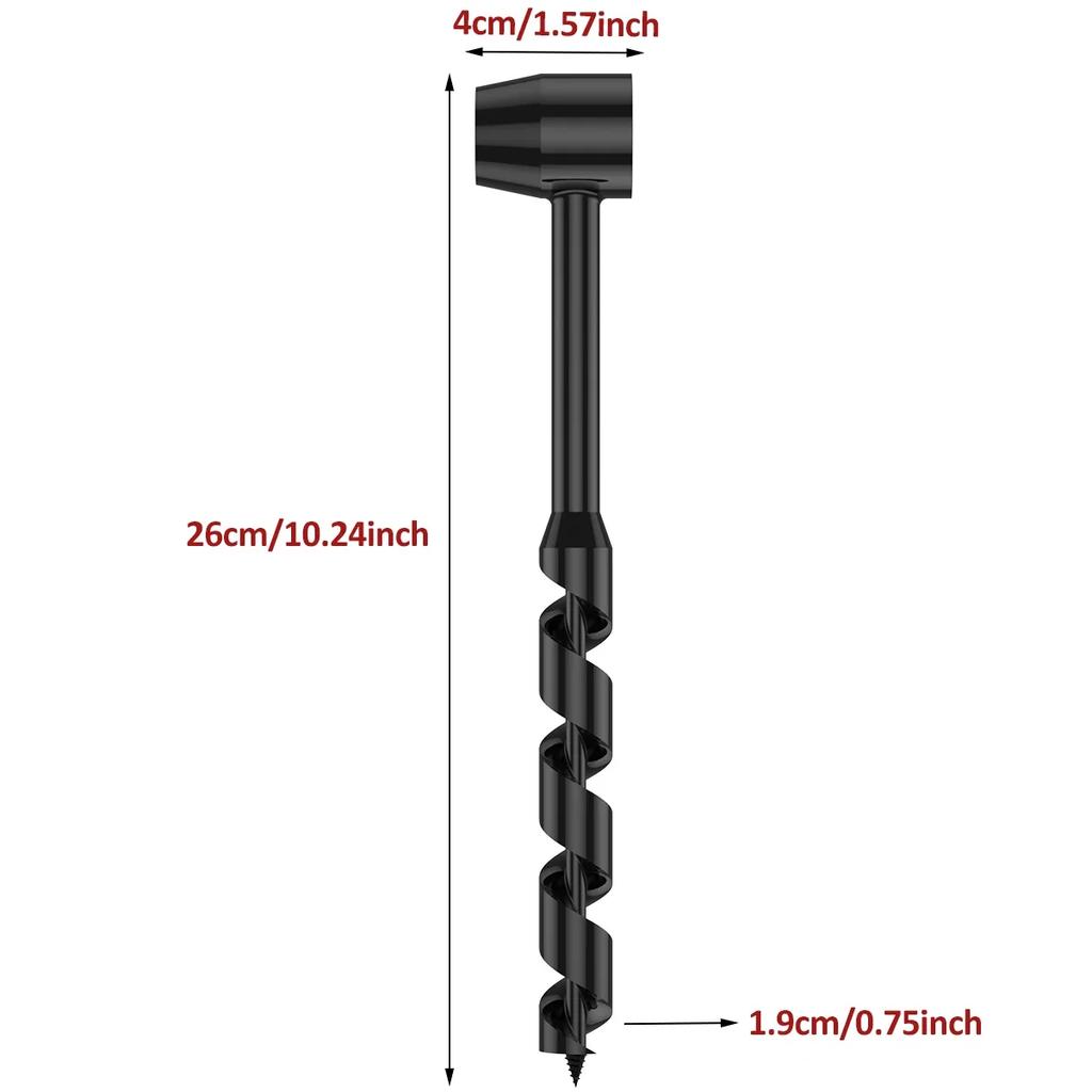 Сверла-шнеки 10/16/19/25 мм Ширина Инструмент для пробивания в условиях выживания на открытом воздухе Кемпинг Бушкрафт Ручной Изготовитель отверстий Гаечный ключ Сердцевина Деревообработка