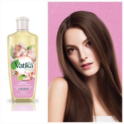 Чесночное масло для волос 200 мл. с экстрактом чеснока Vatika Naturals Мультивитаминный - Естественный рост волос