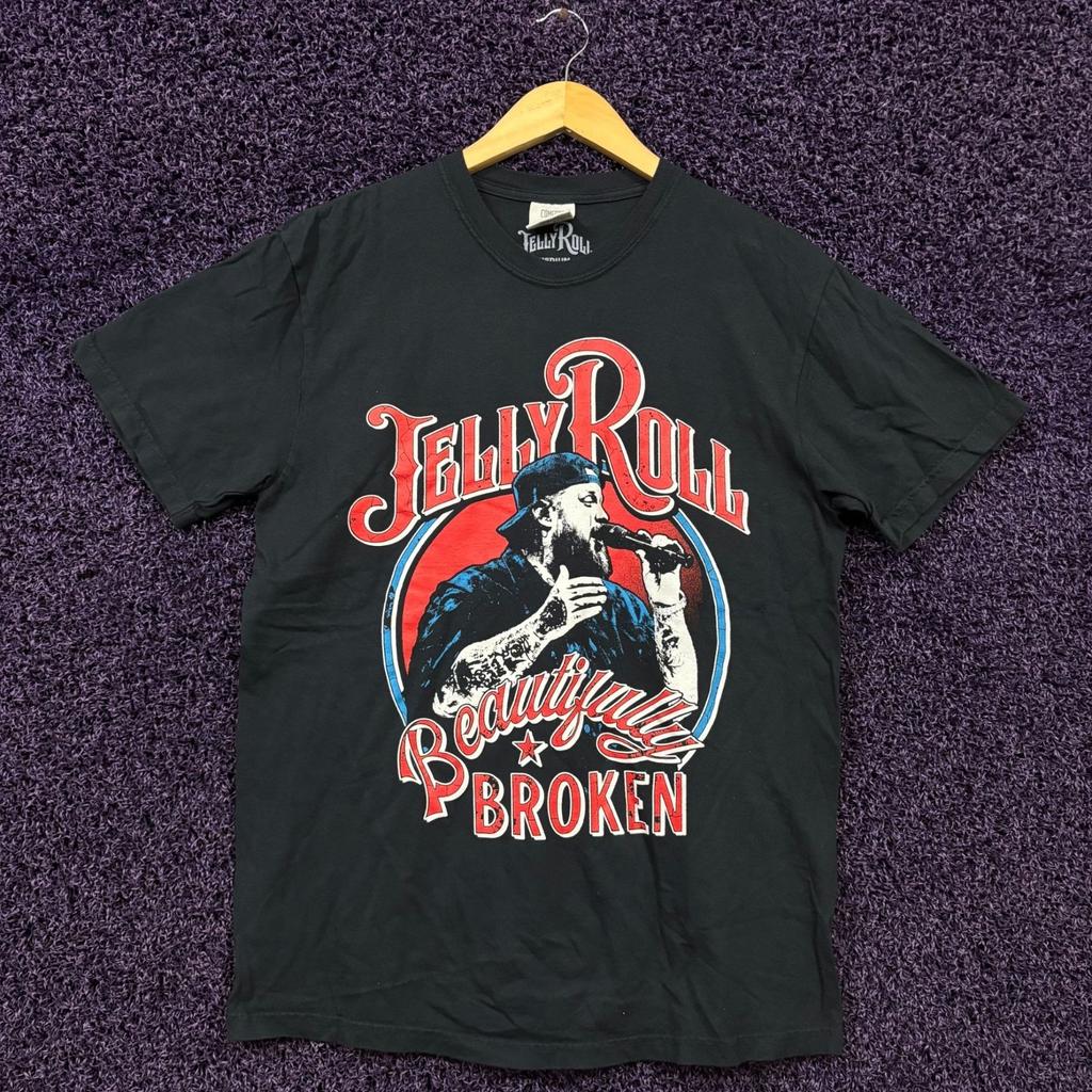 Jelly Roll Beautifully Broken 2025 Tour Country T-Shirt M
