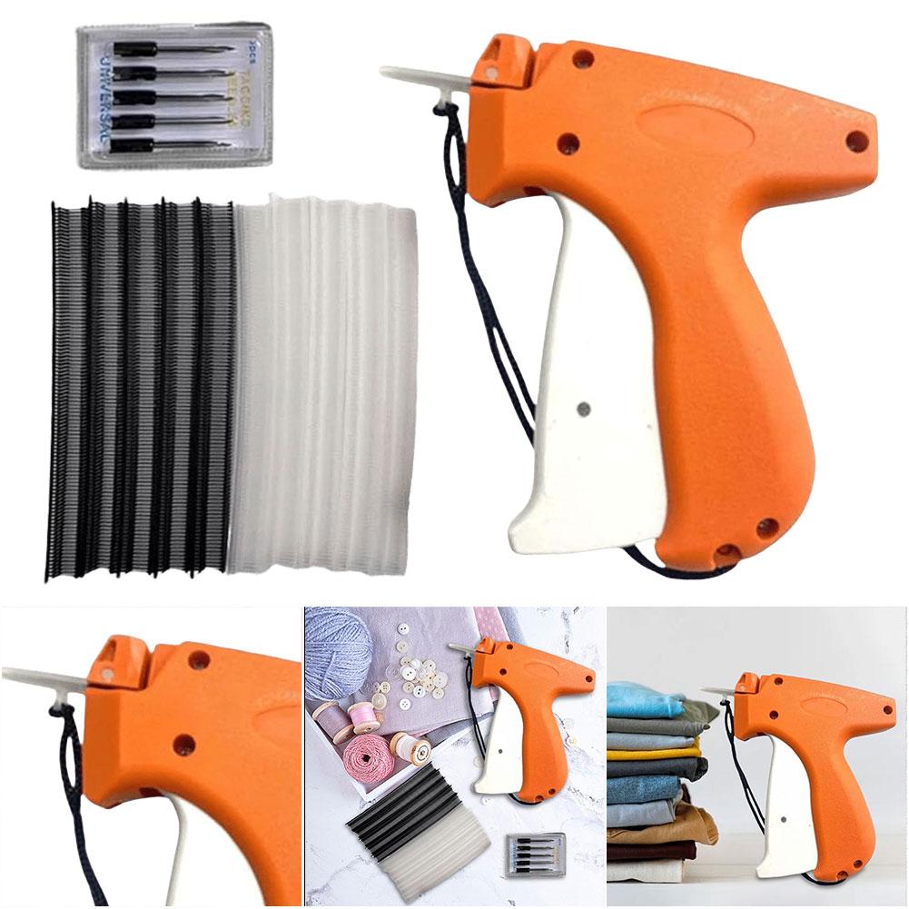 Пистолет для ценников с 6 иглами Мини-стежковый пистолет Стежковая подшивочная машина Инструмент для прикрепления бирок Швейная машина для одежды носков шляп