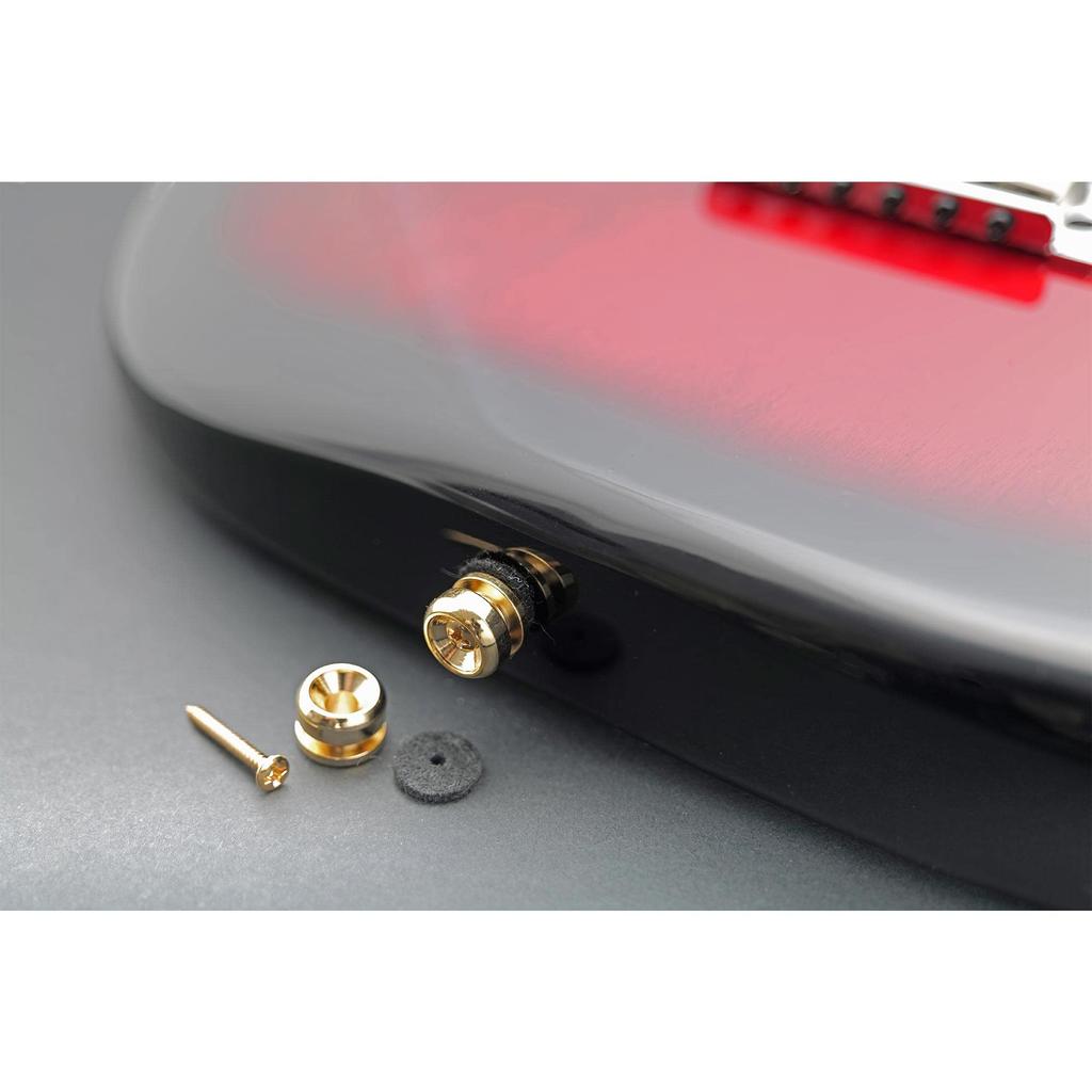 Musiclily Pro 14 мм штифт для ремня стальной для электрогитары/акустической гитары/классической гитары/укулеле, (Набор 2)