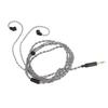 Earphone Cable Replacement 1.2m Silver Plated Copper 3.5mm to 2 Pin 0.78mm Plug Headphone Sound Wire for TFZ Earphone
