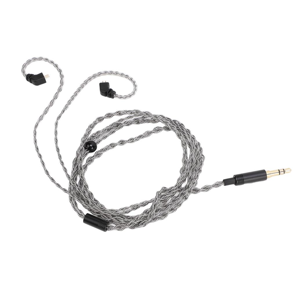 Earphone Cable Replacement 1.2m Silver Plated Copper 3.5mm to 2 Pin 0.78mm Plug Headphone Sound Wire for TFZ Earphone