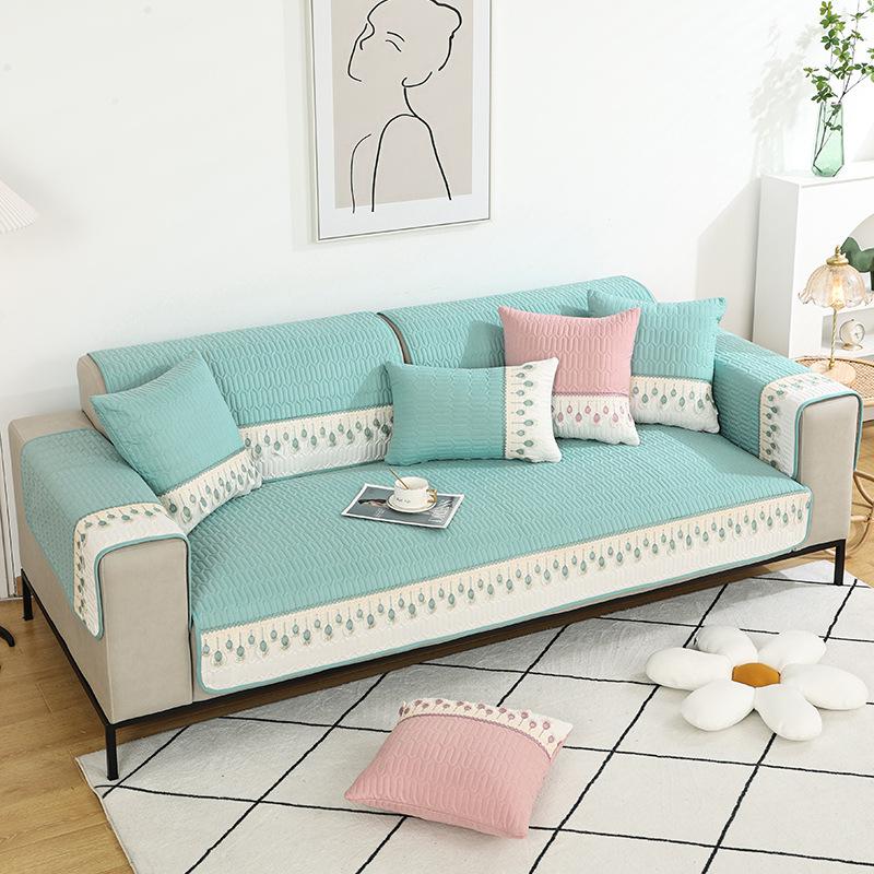 Чехол для дивана из хлопка с защитой от царапин, универсальный нескользящий чехол для гостиной, утолщенный износостойкий чехол для дивана, полная защита