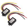 2pcs Car Buck Converter 24V To 12V 18‑36V To 12V 5A 60W Waterproof Automotive Power Converter Module