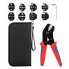 SN 48BS Ferrule Crimping Tool Kit Insulation Terminals Crimper Plier with 8 Replacement Jaws