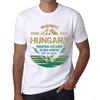 Men’s Vintage Tee Shirt Graphic T Shirt Mountain Explorer Hungary White